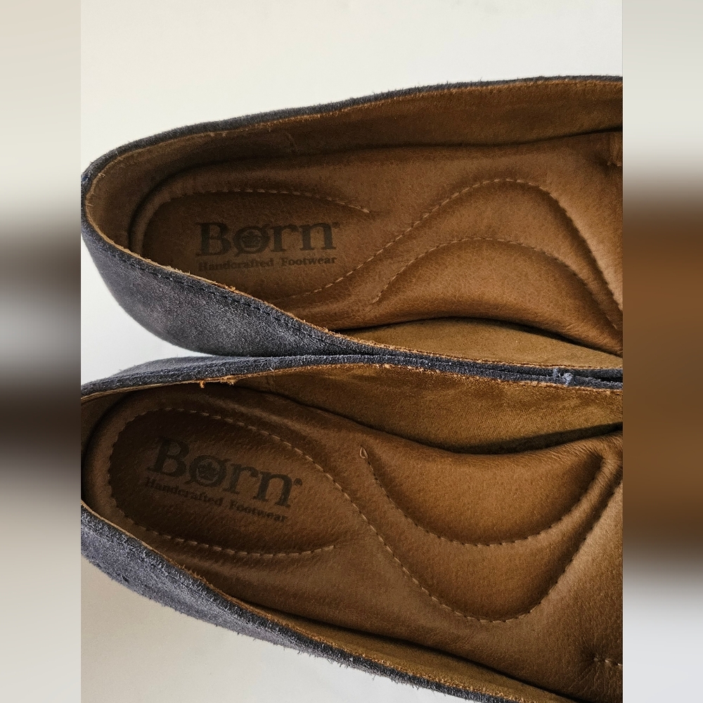 Born Women's Alikia Ocean blue suede loafer flats size 7 - Picture 5 of 8
